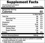 HOANG SAM Black & Red Ginseng Sugar Free Candy (160g/5.64oz x 12 Bags)