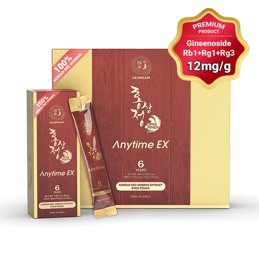 GEUMSAM Red Ginseng Extract Stick Pouch Anytime EX (30 Stick Pouches)