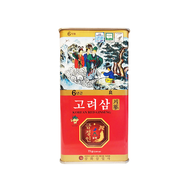 Korean Red Ginseng Sliced Roots (75g/can)